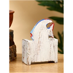 Календарь настольный «Рыбка», 7×4×10 см, дерево, сине-белый