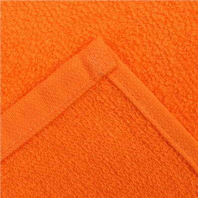 Салфетки махровые декоративные «Этель. Сердечко», 4 шт., 30×30 см, хлопок 100%, оранжевые