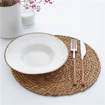 Салфетка сервировочная на стол SL Home «Жгут», d=30×0.5 см