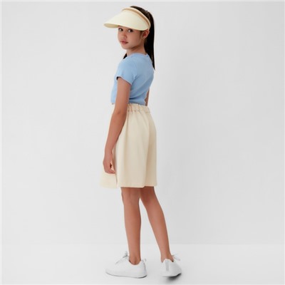Юбка-шорты для девочки MINAKU цвет бежевый, рост 134 см