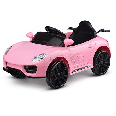 Электромобиль "Кабриолет" на аккумуляторе, с р/у управлением, в коробке (розовый)