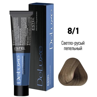 ЭстельDeLuxe Крем-краска для волос 8/1 Светло-русый пепельный 60 мл