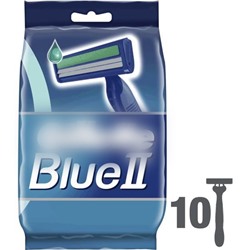 Станок для бритья одноразовый Джиллетт(ʤɪˈlet) Blue-II (10 шт.) с увлажняющей полосой (Оригинал)
