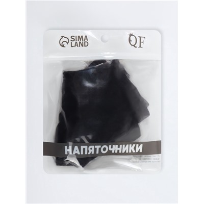 Напяточники для педикюра, увлажняющие, универсальный размер, 16×8.5 см, чёрные