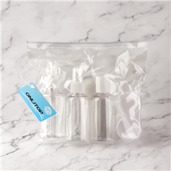 Набор для хранения, в чехле, 6 предметов, белый, прозрачный