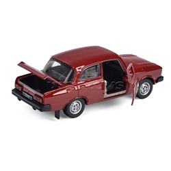 Машина металл АЗЛК "Москвич-2140sl",  12,5 см, (дв, баг, вишневый) инерц., в коробке