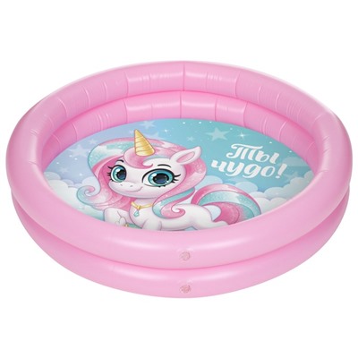 Бассейн надувной «На волне: Единорог», 62×14 см