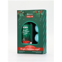 Подарочный набор Bright Christmas night Гель для душа, 300 мл и бомбочки для ванны, 4×40 г, URAL LAB