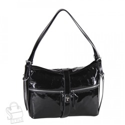 Сумка женская кожаная 3358Q black Polina&Eiterou