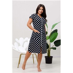 Халат 83610 (Синий_горох)