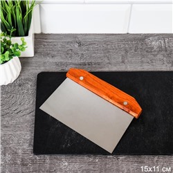 Шпатель нож для теста 15 см металл / G-823 /уп 240/