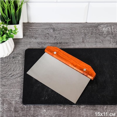 Шпатель нож для теста 15 см металл / G-823 /уп 240/