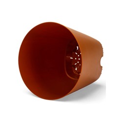 Горшок для цветов «Гранд», 4 л, d=19 см, h=20 см, пластиковый, с прикорневым поливом, коричневый