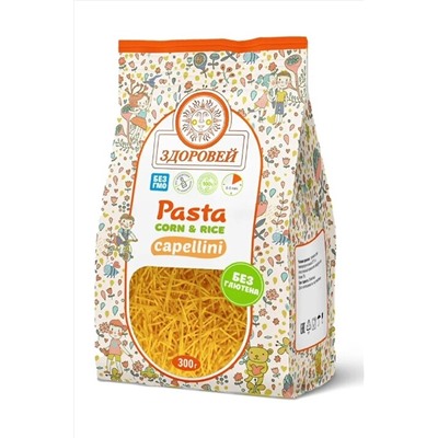Паста из кукурузы и риса Capellini без глютена 300г ЭКОПРОДУКТЫ, 1193723