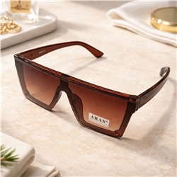 Очки женские солнцезащитные модные коричневые, арт.007.393