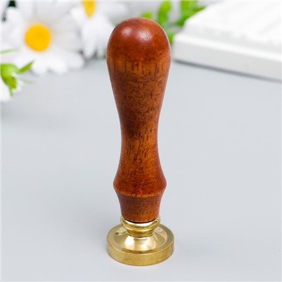 Печать для сургуча с деревянной ручкой «Хлопок», 9×2.5×2.5 см