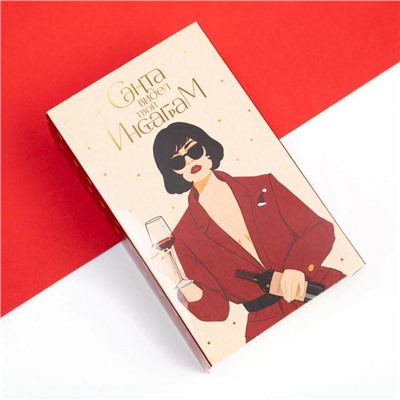 Набор новогодних женских носков KAFTAN «Дама» р. 36-39 (23-25 см), 2 пары