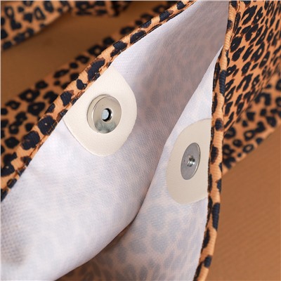 Сумка дамская шоппер 41х10х28 см / MIR - 19 /уп 20/леопард /брак лямки