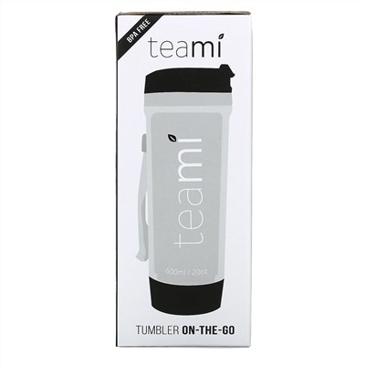 Teami, Tumbler On-the-Go, Black, 20 oz