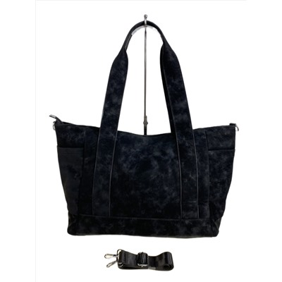 Женская сумка из искусственной замши, цвет черный