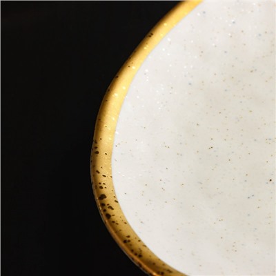 Блюдо сервировочное Magistro Poursephona, 37×24 см, фарфор, бежевое