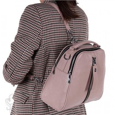 Рюкзак женский кожаный 99451 pink Velina Fabbiano-Safenta/30