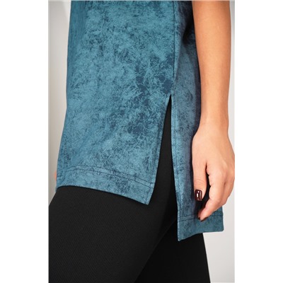 Женская удлиненная футболка с разрезами Happyfox