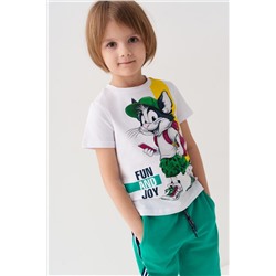 Комплект трикотажный для мальчиков: фуфайка (футболка), брюки PLAYTODAY, 1239596