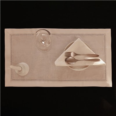 Дорожка с мережкой SL HOME Fiesta 30×60 см - 1 шт., лен 48%, хлопок