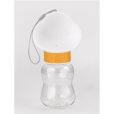 Поилка прогулочная, 585 мл, контейнер для корма, жёлтая