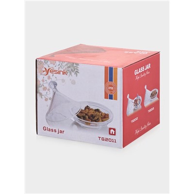 Ёмкость для мёда и варенья Доляна «Купол», 200 мл, 12.5×12 см, стекло