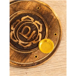 Подставка под благовония «Чакра», 10 см, дерево