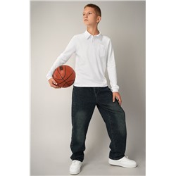 Рубашка-поло с длинным рукавом для мальчика Happyfox