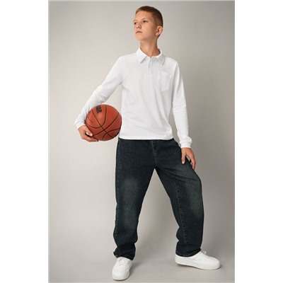 Рубашка-поло с длинным рукавом для мальчика Happyfox