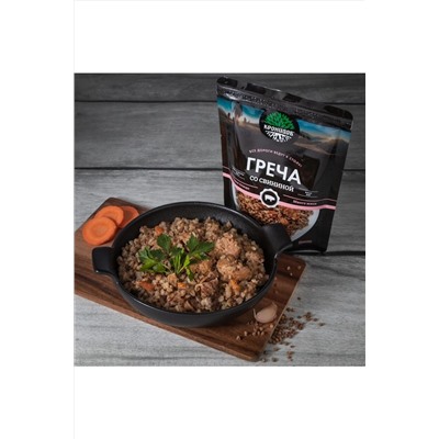 Каша гречневая со свининой, реторт-пакет 250г ЭКОПРОДУКТЫ, 1190811