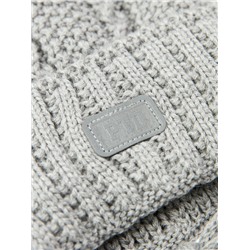 Комплект вязаный для мальчика: шапка, снуд