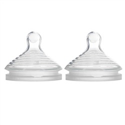 NUK, Simply Natural, Nipples, 6+ Months, Fast Flow, 2 Pack