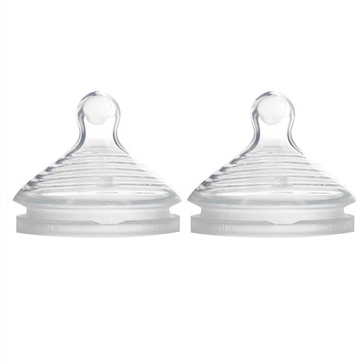 NUK, Simply Natural, Nipples, 6+ Months, Fast Flow, 2 Pack
