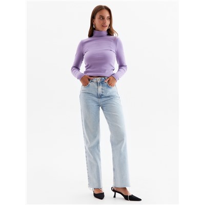 Водолазка женская MINAKU: Basic line, размер 42, лиловая