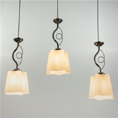 Светильник ЭкономСвет Martina 3×40 Вт Е27 хром 60×14×65(31)см