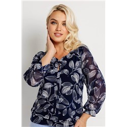 Блузка женская  1986/16/Темно-синий