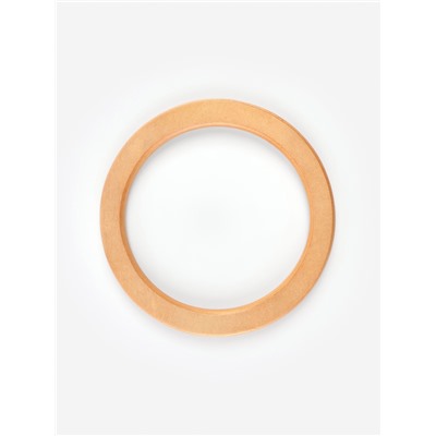 Ручки для сумки деревянные, d=10.2 / 13.2 см, 2 шт., бежевые