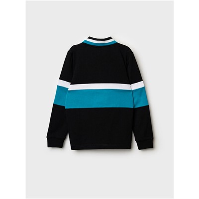 Джемпер трикотажный с воротником поло для мальчиков