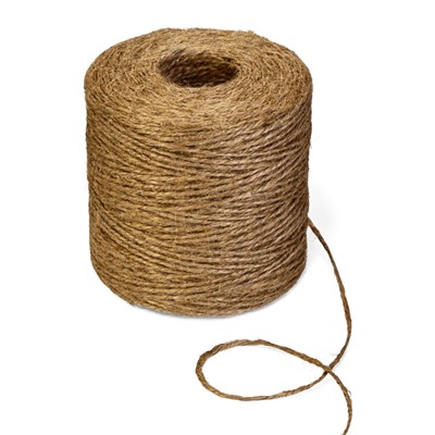 Шпагат джутовый для подвязки растений, 300 м, 1120 текс, 2 нити, джут, Greengo