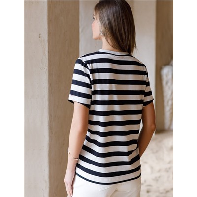 Футболка из премиального хлопка с эластаном