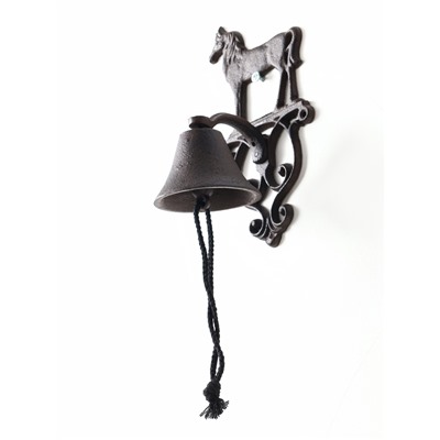 Колокол настенный «Конь», чугун, сувенирный декор, 13.5×14×25 см
