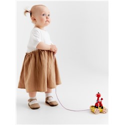 Платье для девочки «Крошка Я. Муслин», рост 80-86 см, бежевое