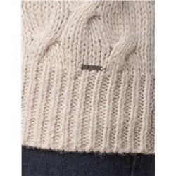 Джемпер крупной вязки из уютной пряжи с ангорой и мохером