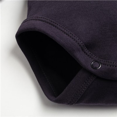 Боди-водолазка «Крошка Я» BASIC LINE, рост 68-74 см, тёмно-серое