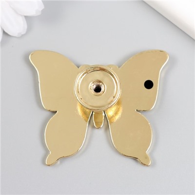 Ручка для шкатулки металл «Бабочка», золото, 5.2×6.3 см
